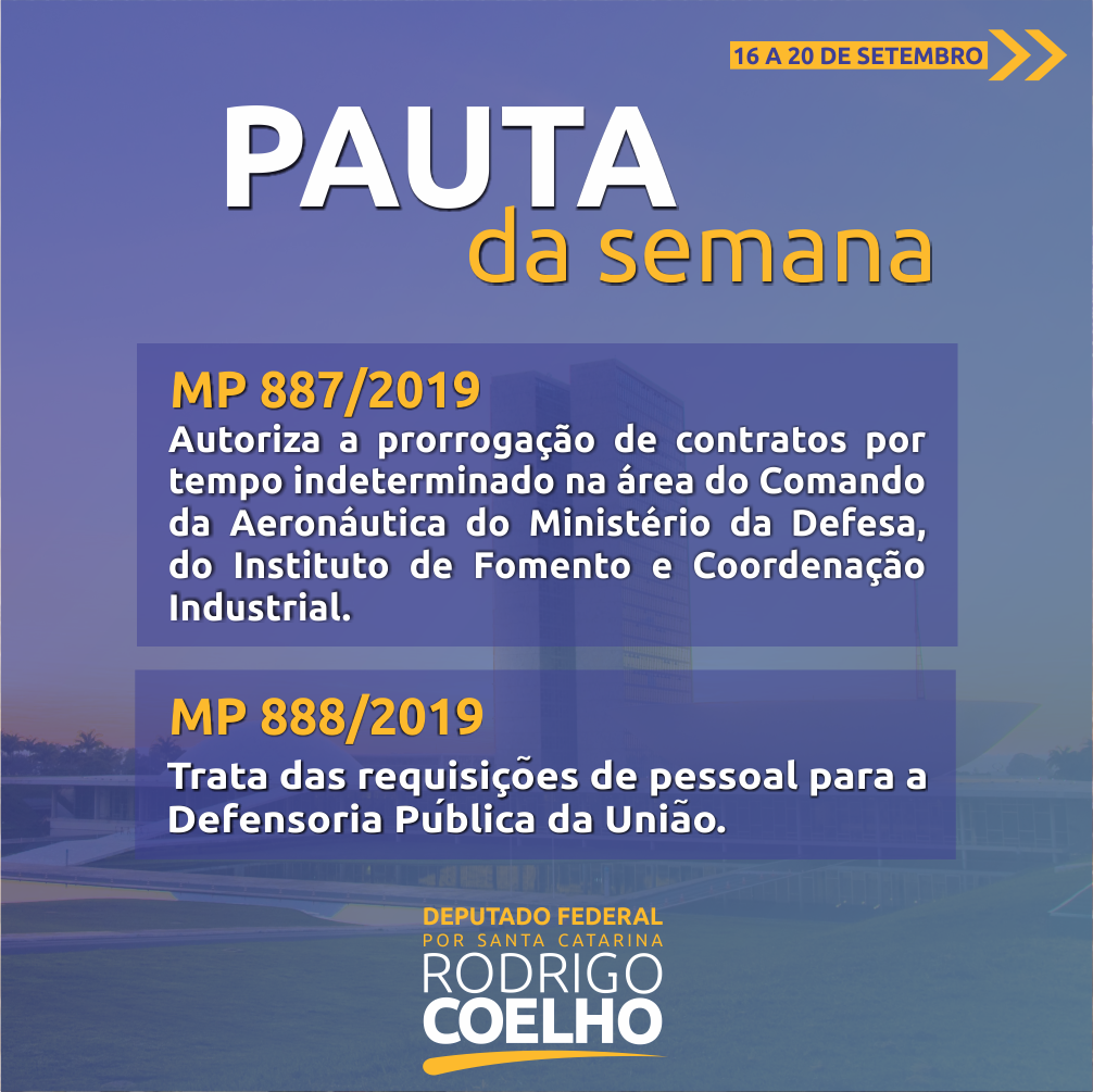 RESUMO DA SEMANA 16 A 20 DE SETEMBRO