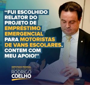 RODRIGO COELHO APOIA EMPRÉSTIMO PARA MOTORISTA DE VANS ESCOLARES