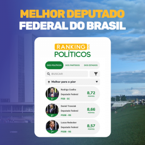 MELHOR DEPUTADO FEDERAL DO BRASIL